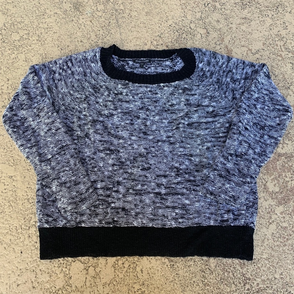 Eileen Fisher Melange Linen Twist Pullover Sweater